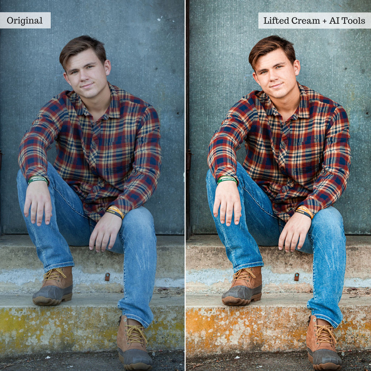 Luxe Senior Portraits Lightroom Presets & AI Tools – Desktop & Mobile