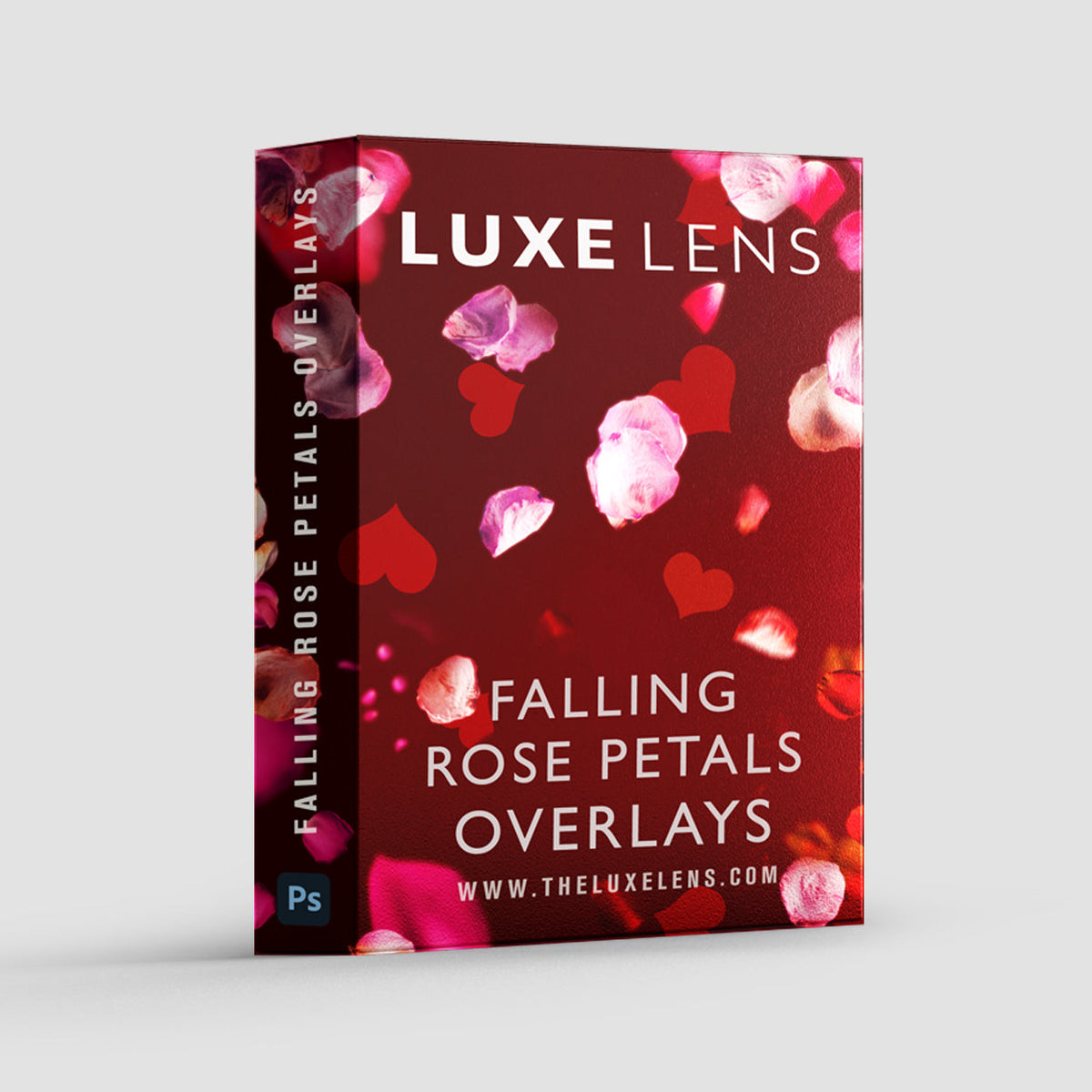 Falling Rose Petals Overlays – Photoshop & More