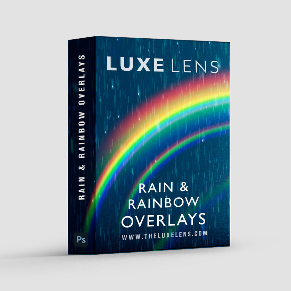 Rain & Rainbow Overlays – Photoshop & More