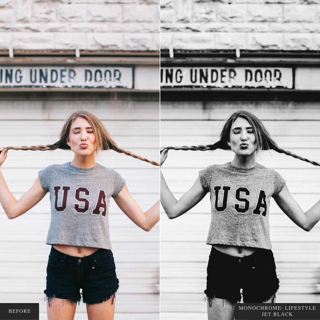 Monochrome Lightroom Presets for Mobile & Desktop