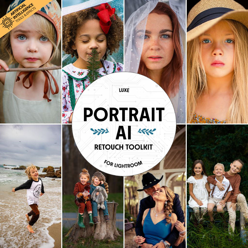 Luxe Portrait AI Adaptive Retouch Toolkit Lightroom Presets – Desktop & Mobile