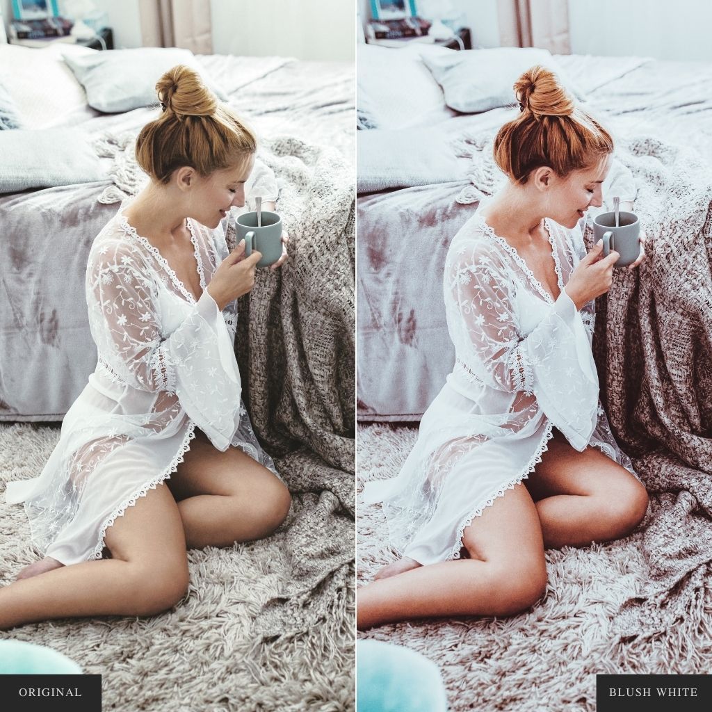 Blush White Instagram Presets for Lightroom Mobile & Desktop