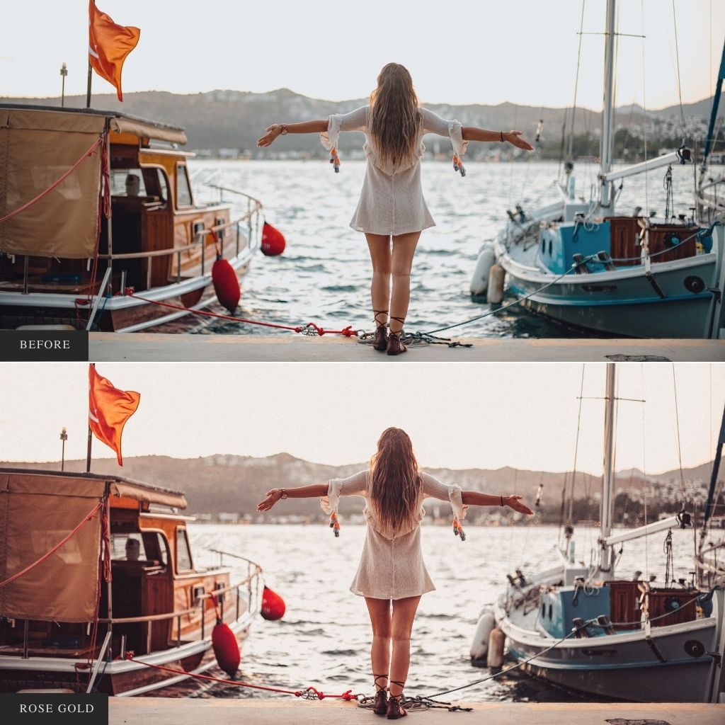 Rose Gold Instagram Presets for Lightroom Mobile & Desktop