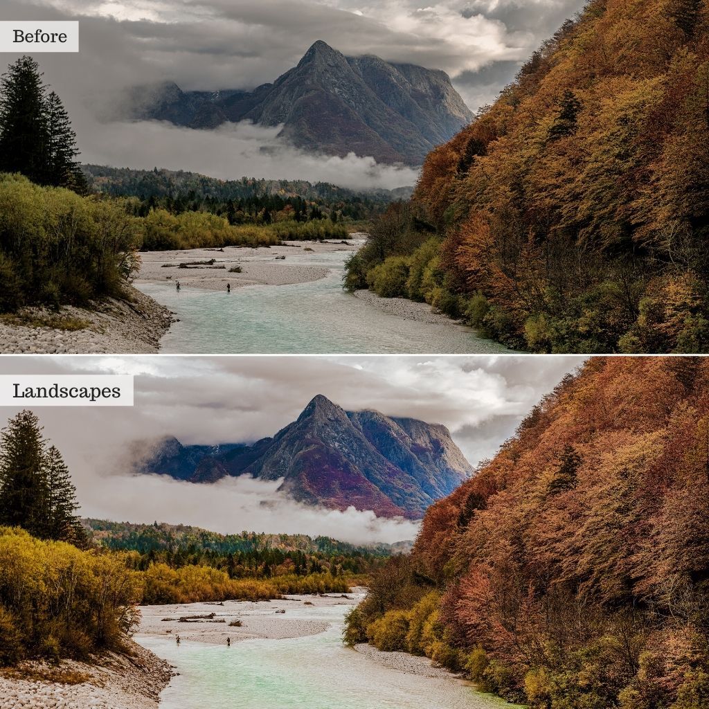 Landscapes Instagram Presets for Lightroom Mobile & Desktop