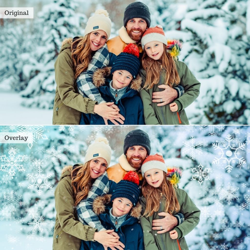 Snow Overlays – Photoshop & More