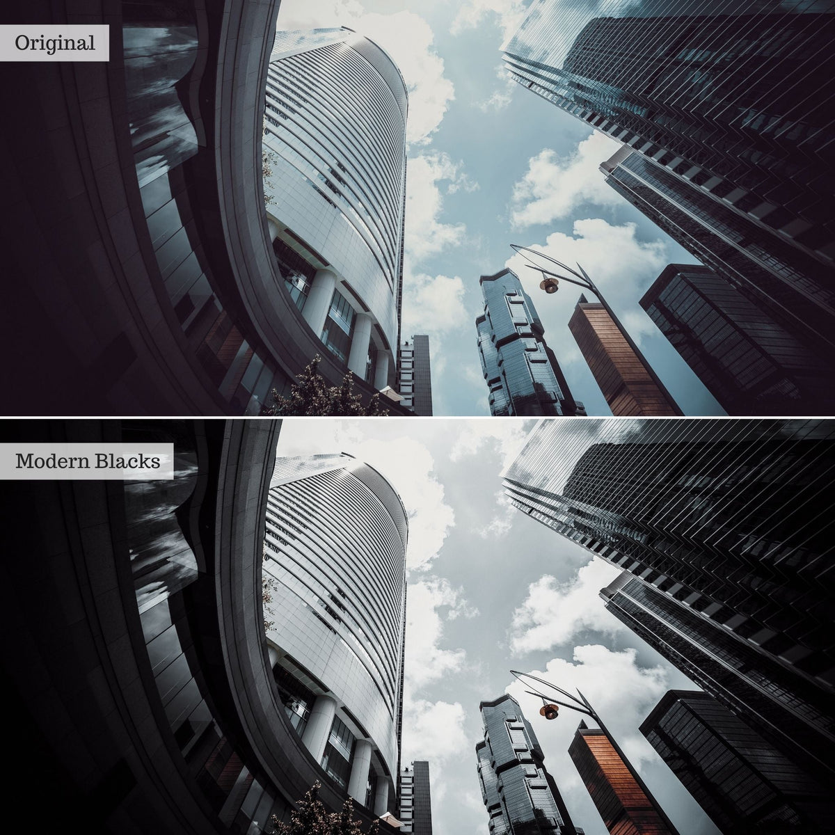 Modern Blacks Instagram Presets for Lightroom Mobile & Desktop