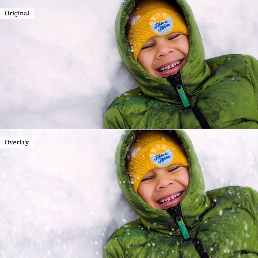 Snow Overlays – Photoshop & More