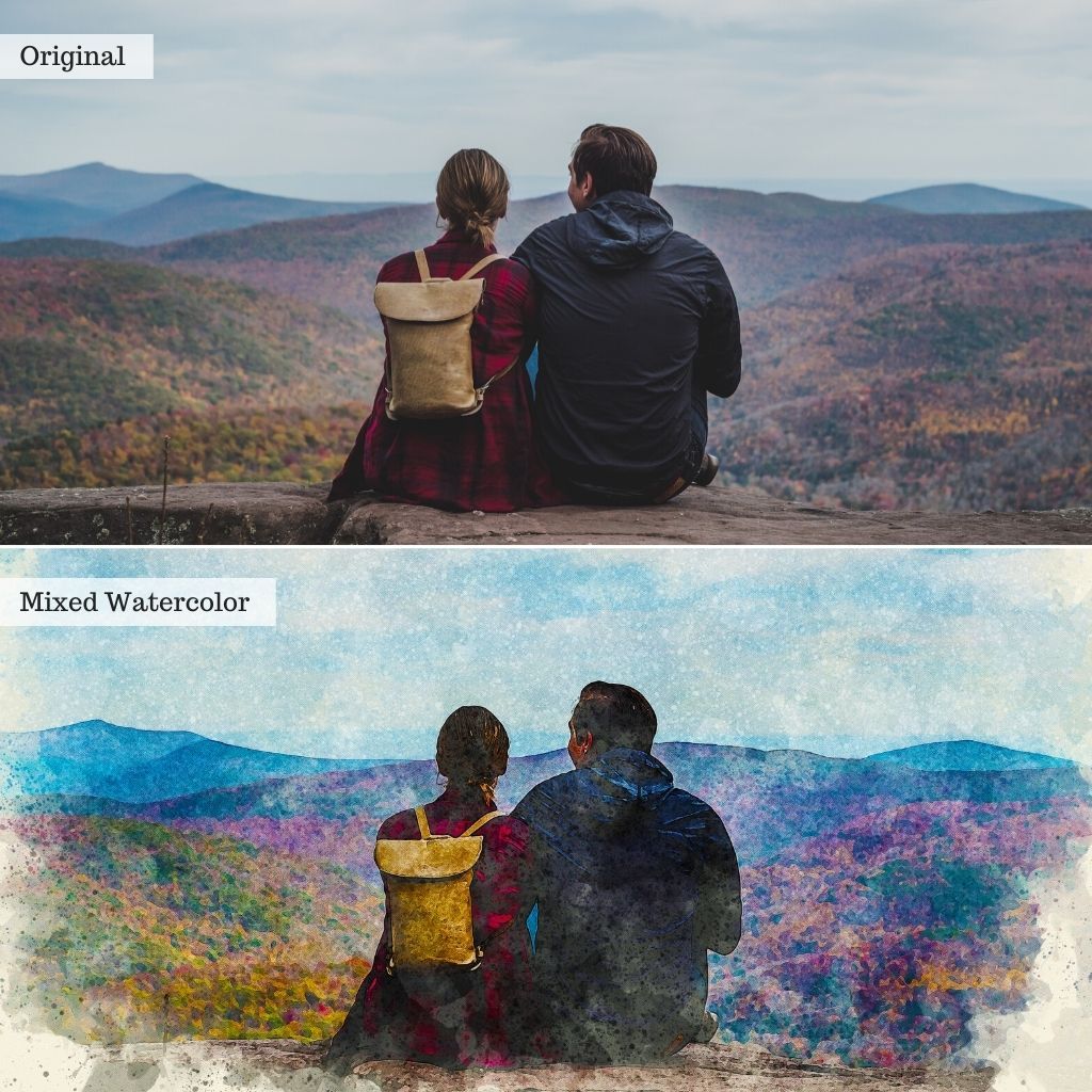 Watercolor, Paint, & More! Photoshop Actions, Brushes, & Overlays