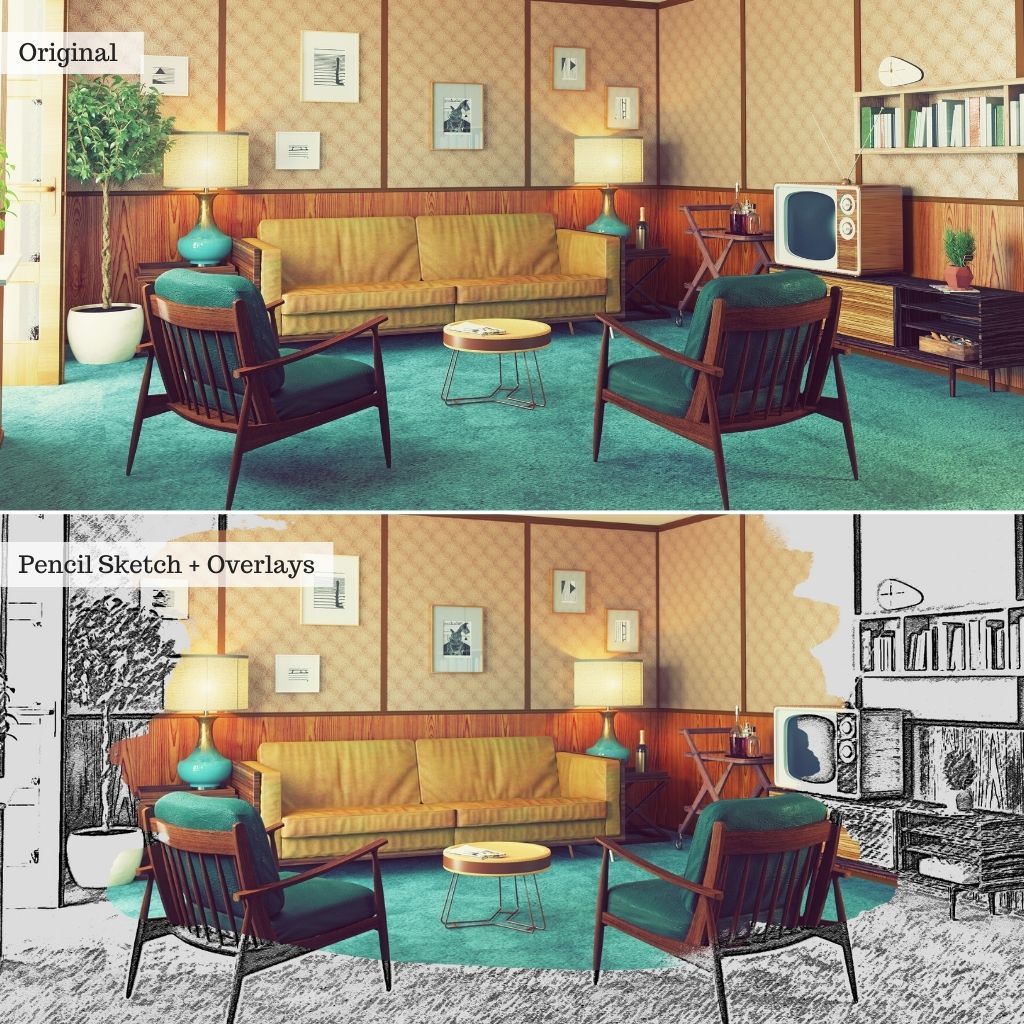 Watercolor Photoshop Brushes & Overlays