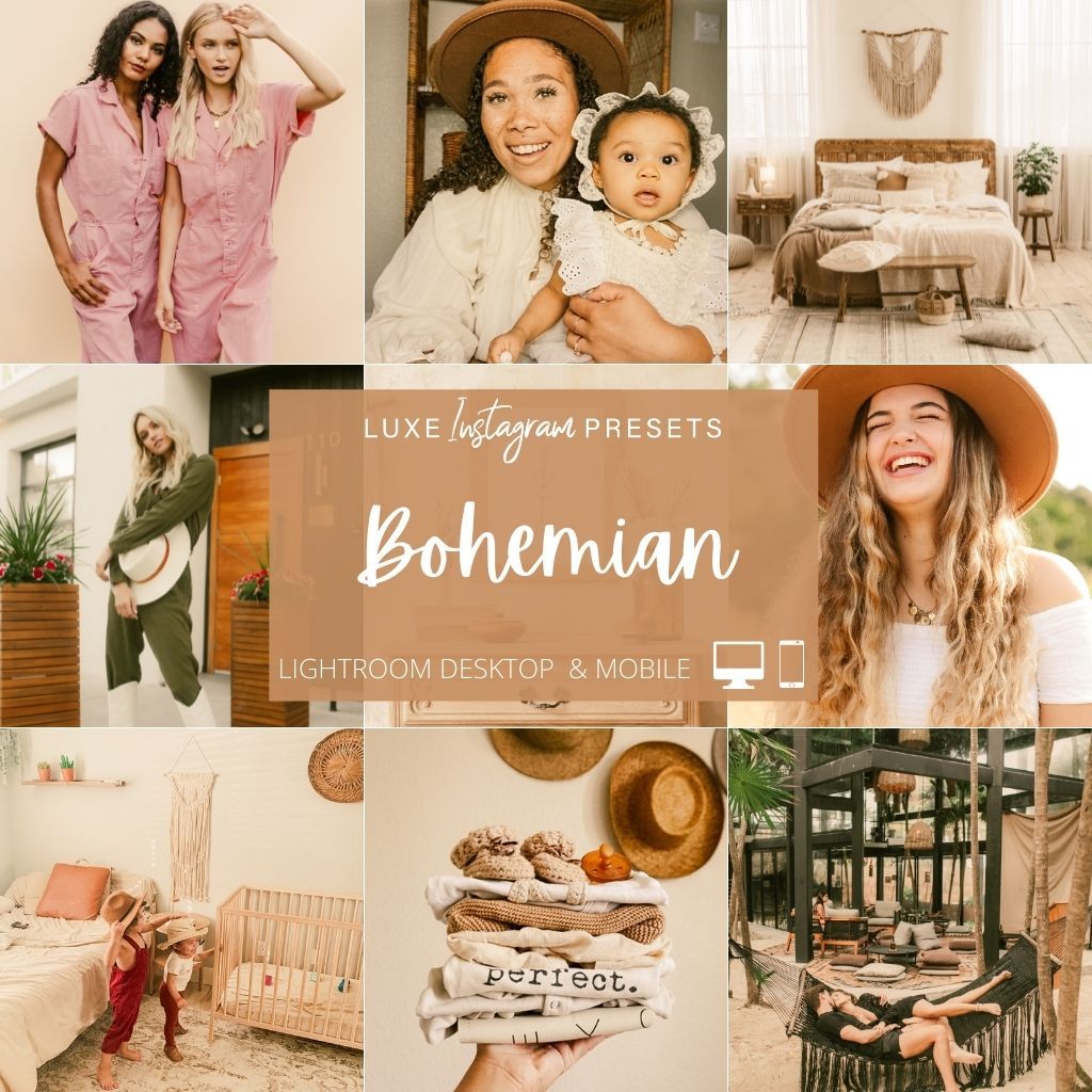 Bohemian Instagram Presets for Lightroom Mobile &amp; Desktop