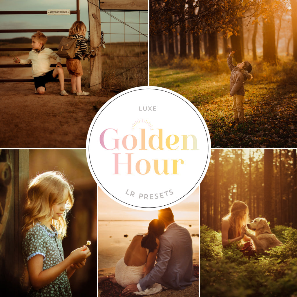 Luxe Golden Hour Lightroom Presets – Desktop & Mobile