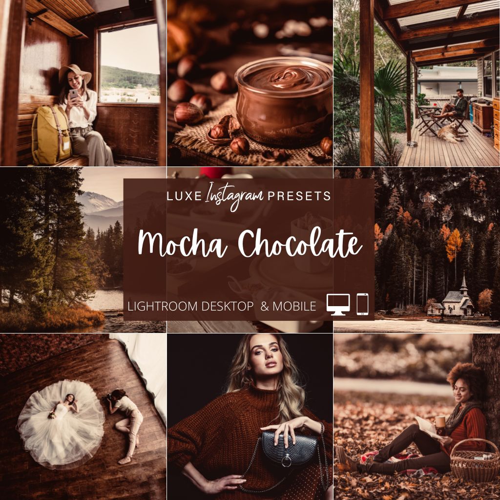 Mocha Chocolate Instagram Presets for Lightroom Mobile & Desktop