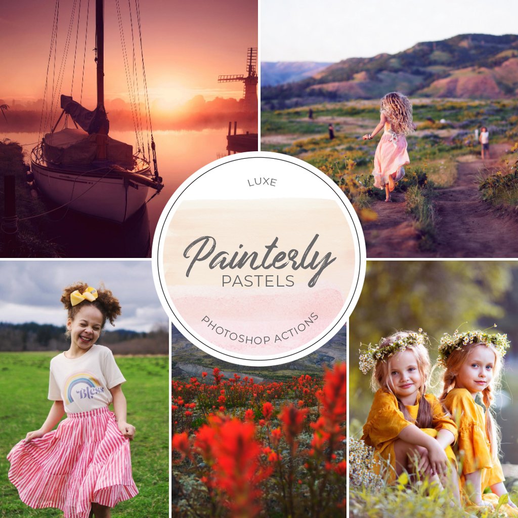 Painterly Pastels Photoshop Actions