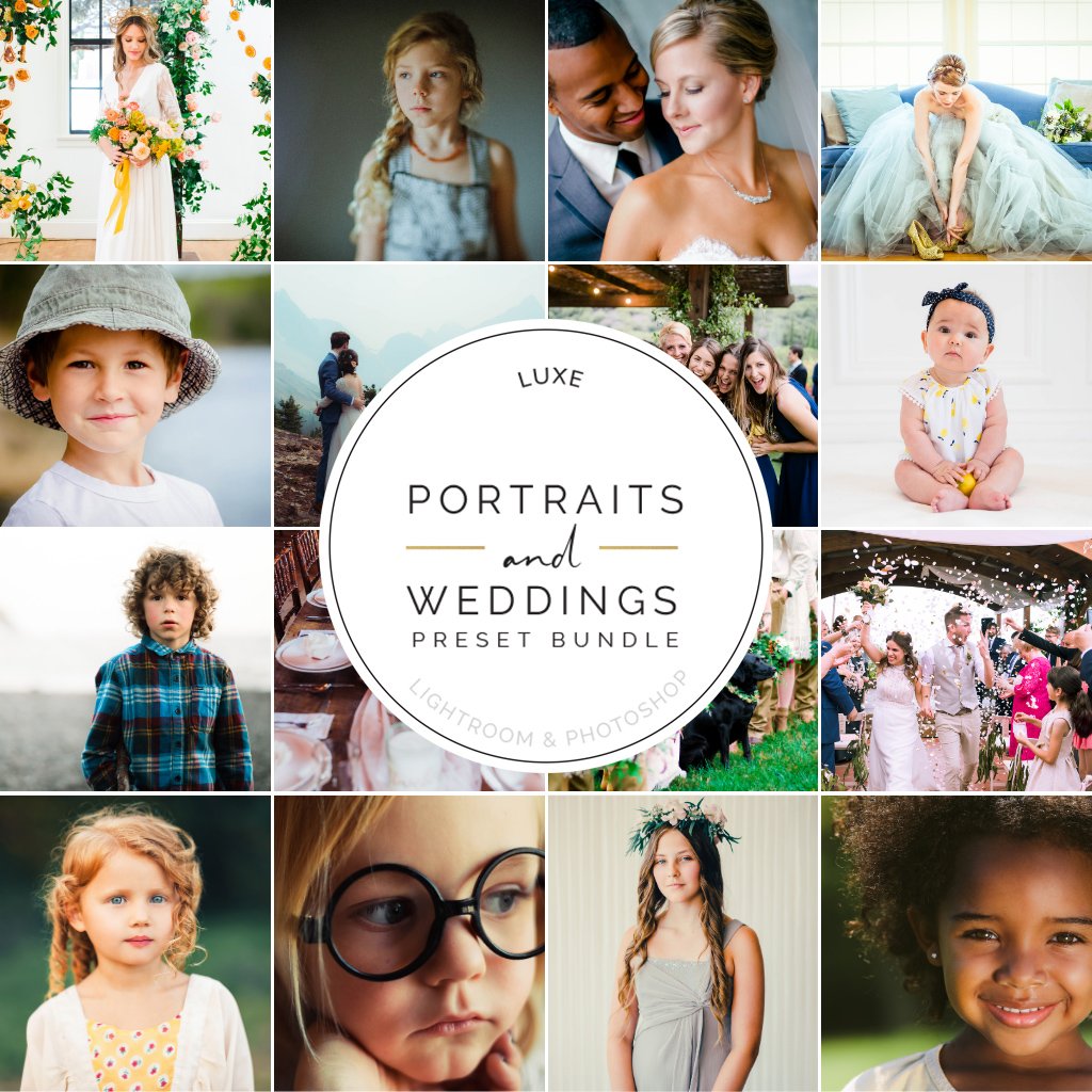 Portraits and Weddings Preset Bundle (19 collections) for Lightroom & Photoshop