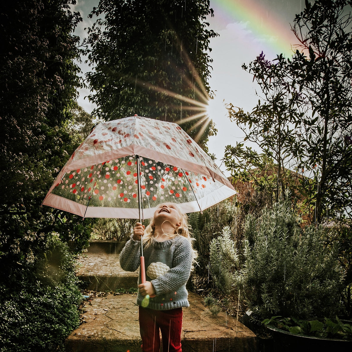 Rain & Rainbow Overlays – Photoshop & More