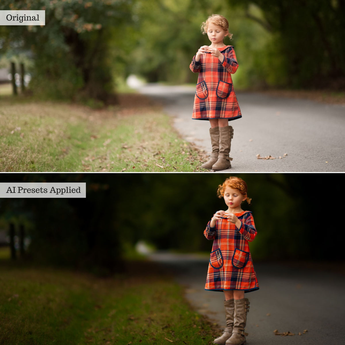 Luxe Portrait Artificial Intelligence (AI) Retouch Toolkit Lightroom Presets – Desktop