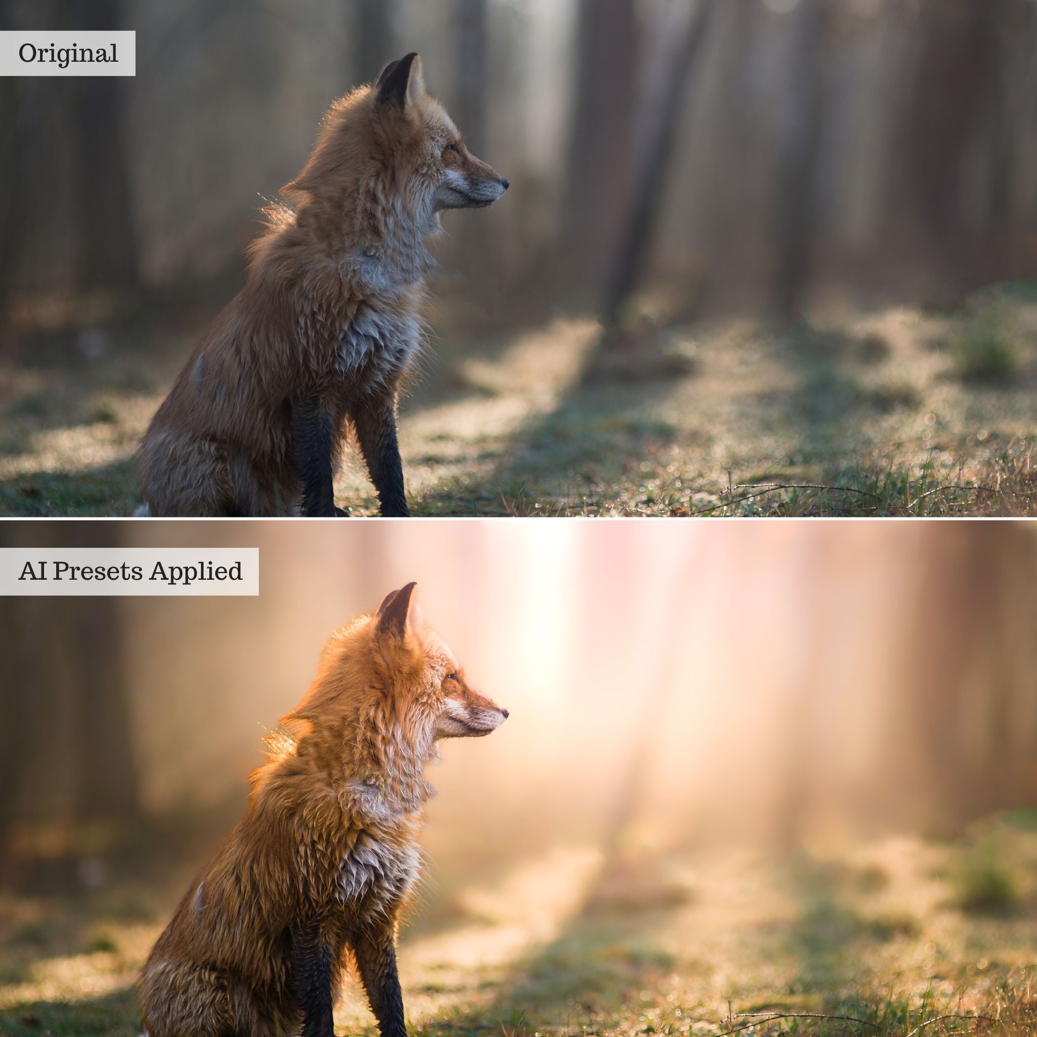 Landscape, Wildlife & Animals AI Adaptive Retouch Toolkit Lightroom Presets – Desktop & Mobile