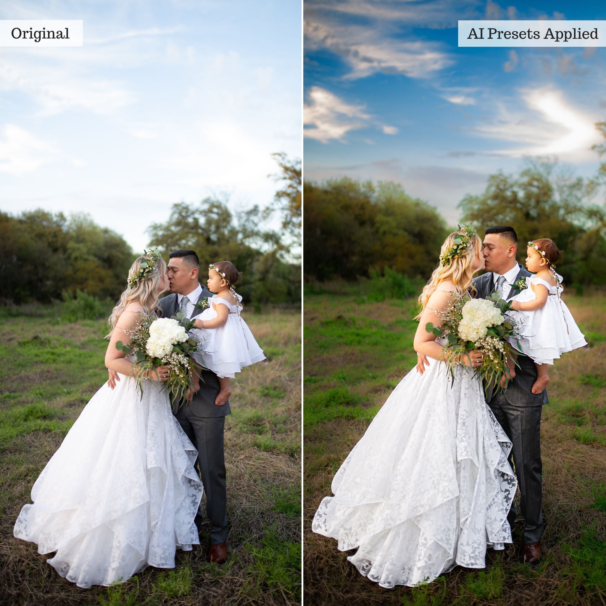 Luxe Wedding Pro AI Adaptive Retouch Toolkit Lightroom Presets – Desktop & Mobile