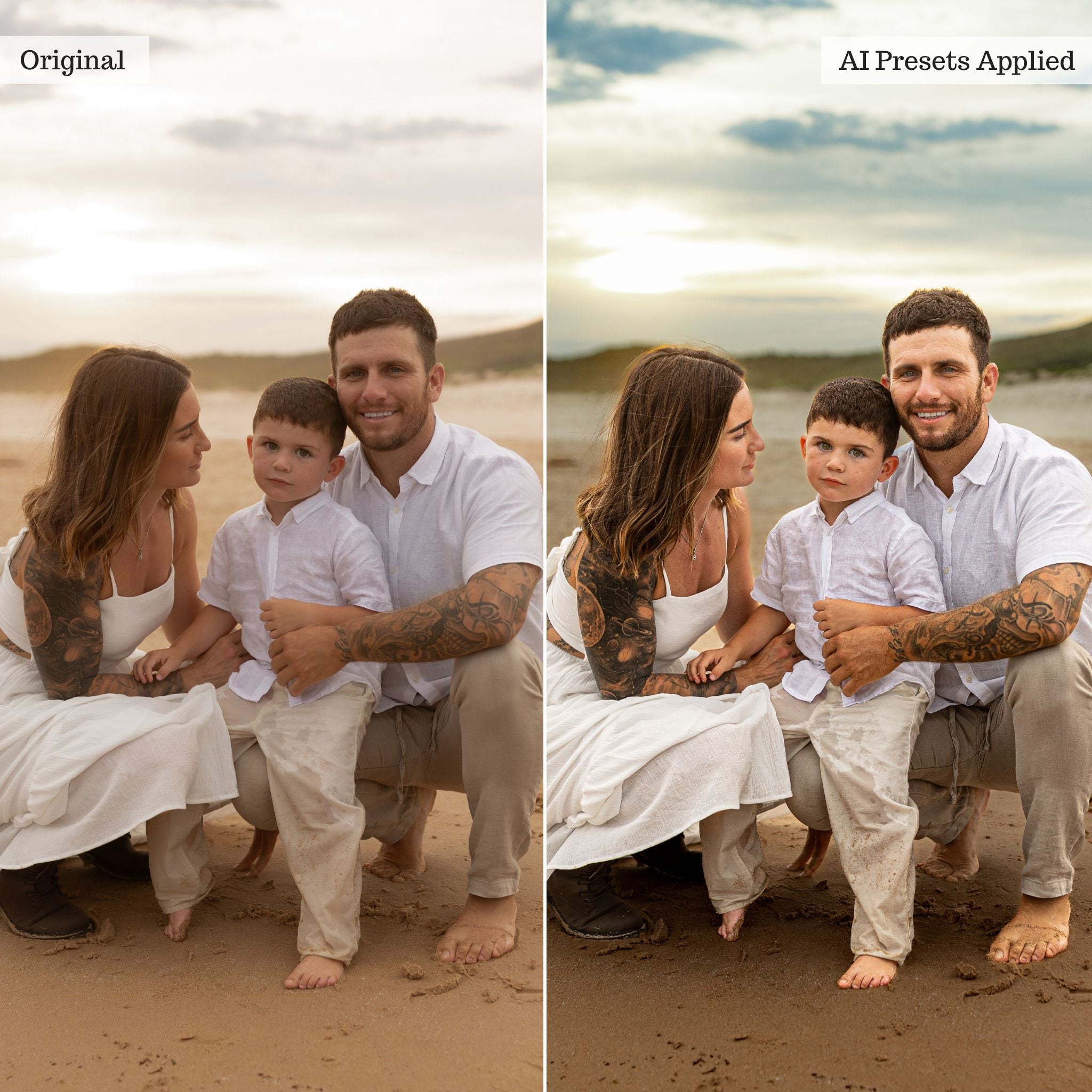 Luxe Portrait AI Adaptive Retouch Toolkit Lightroom Presets – Desktop & Mobile