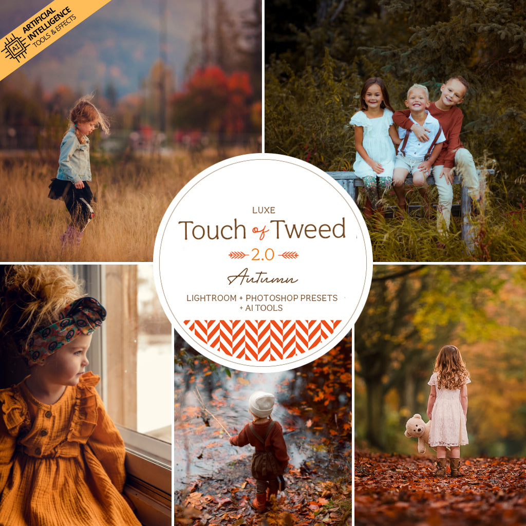 Luxe Touch of Tweed Autumn Lightroom Presets & AI Tools v2.0 – Desktop & Mobile
