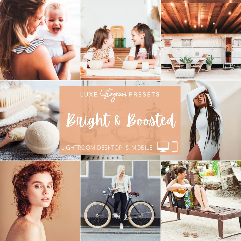 Bright &amp; Boosted Instagram Presets for Lightroom Mobile &amp; Desktop