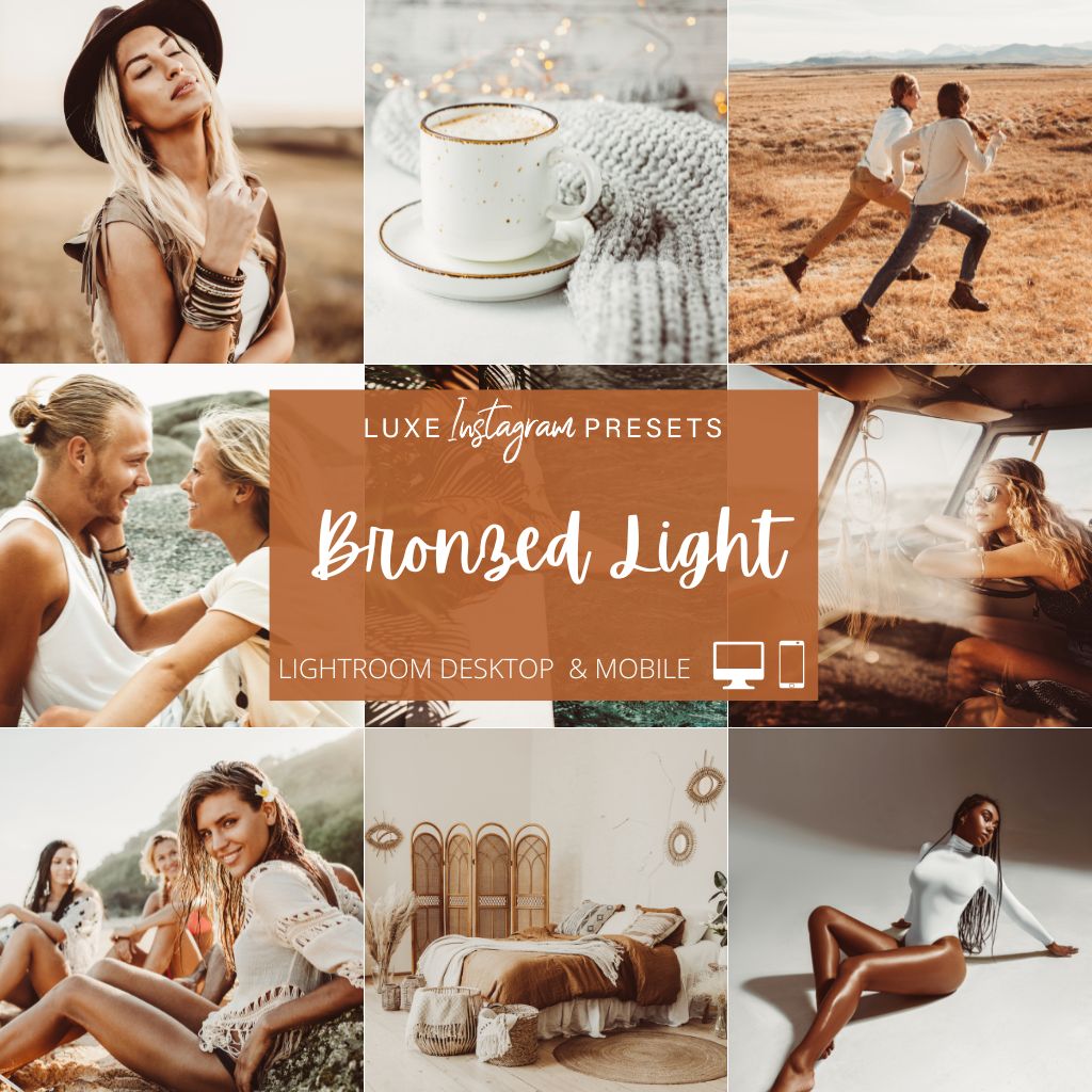 Bronzed Light Instagram Presets for Lightroom Mobile &amp; Desktop