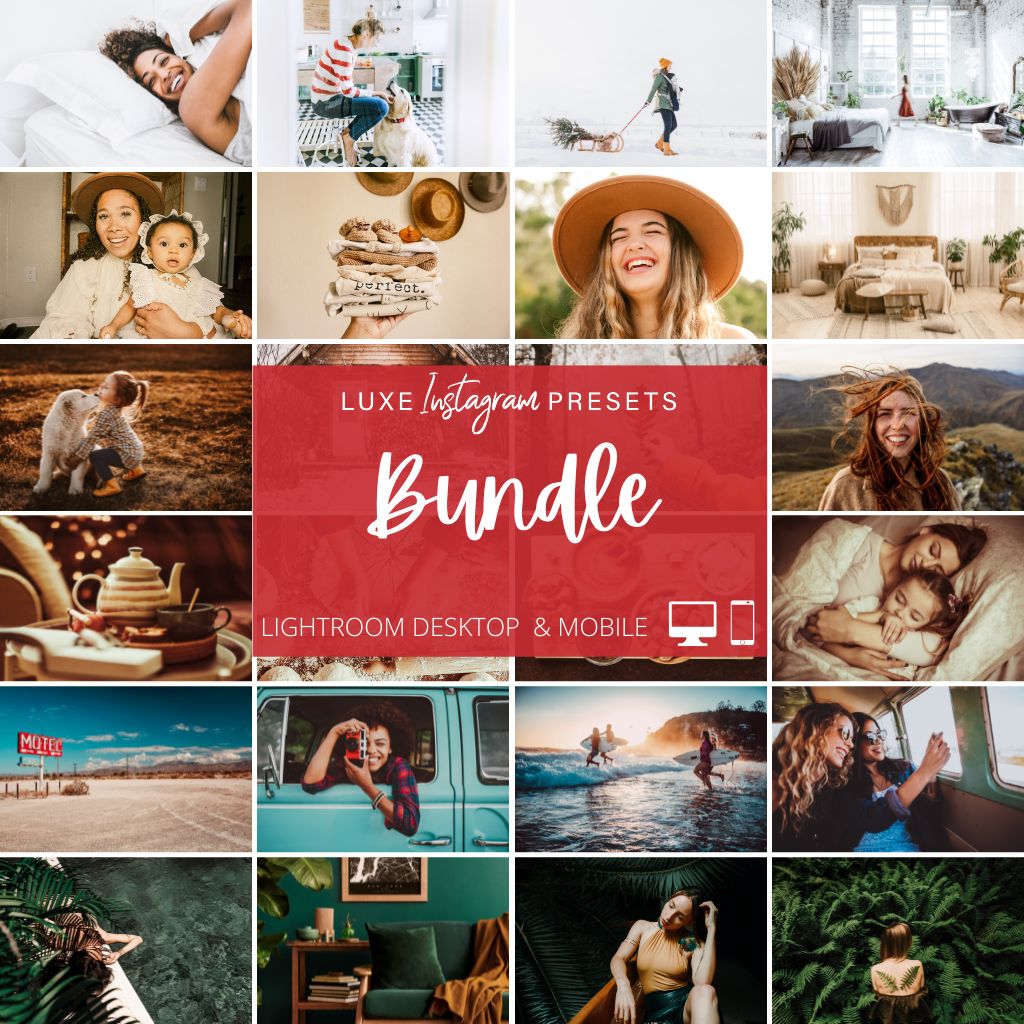 Luxe Instagram Preset Bundle (34 collections) for Lightroom Mobile &amp; Desktop