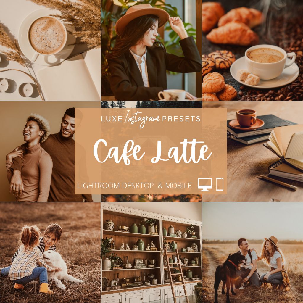 Cafe Latte Instagram Presets for Lightroom Mobile &amp; Desktop