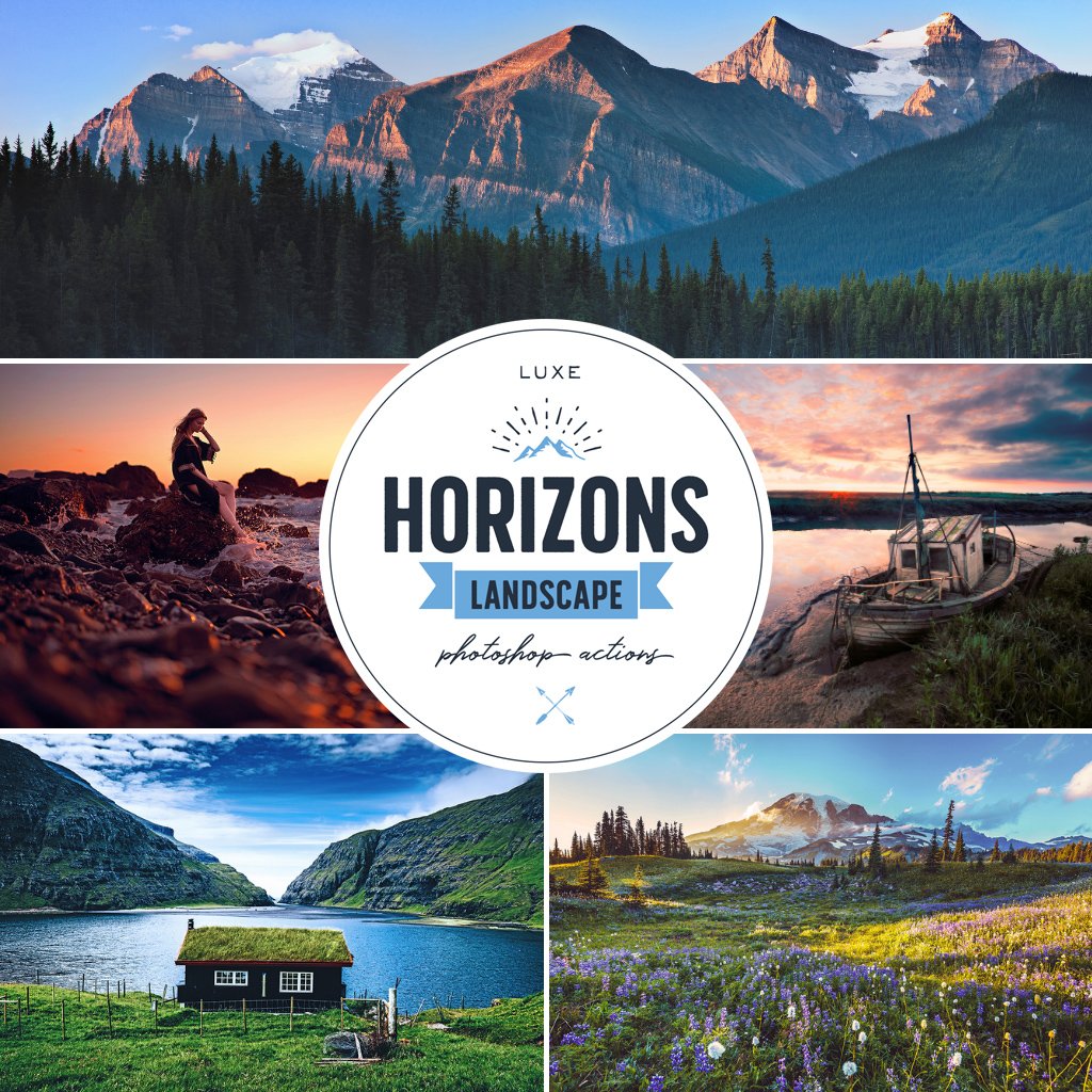 Horizons Landscapes Photoshop Actions