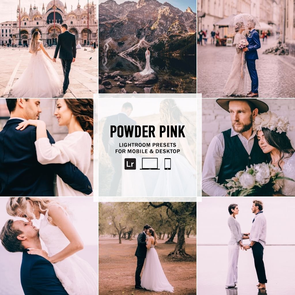 Powder Pink - Single Color Palette Presets for Lightroom Mobile &amp; Desktop
