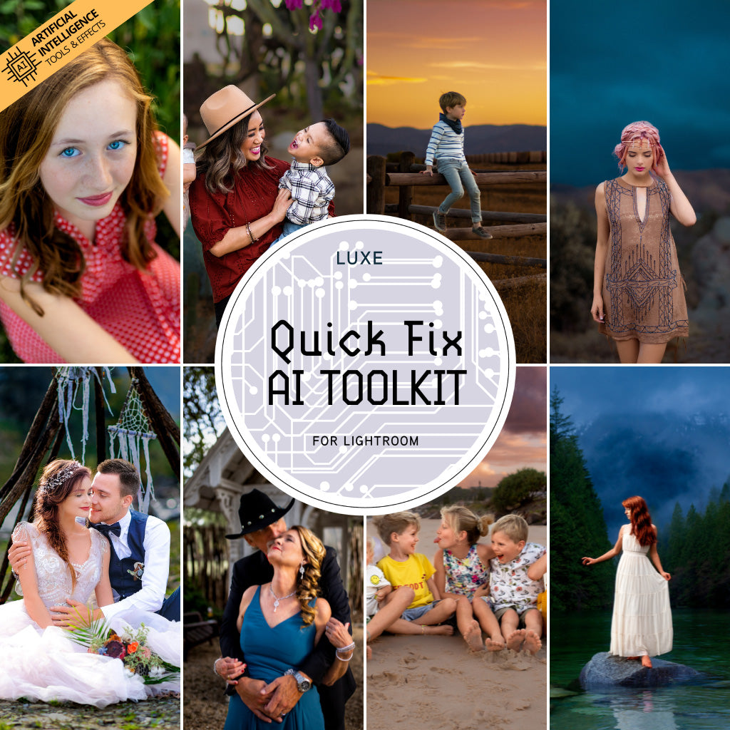 Luxe Quick Fix AI Adaptive Retouch Toolkit Lightroom Presets – Desktop & Mobile